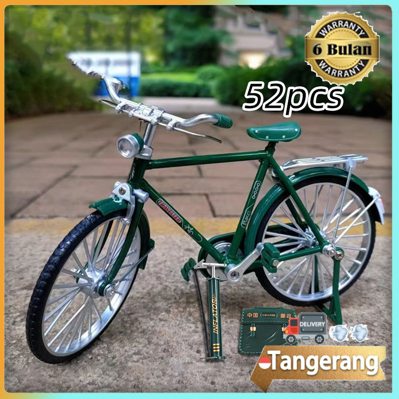 Sepeda Balap Skala 1:10 Mainan Sepeda Ontel Pajangan Alloy Metal