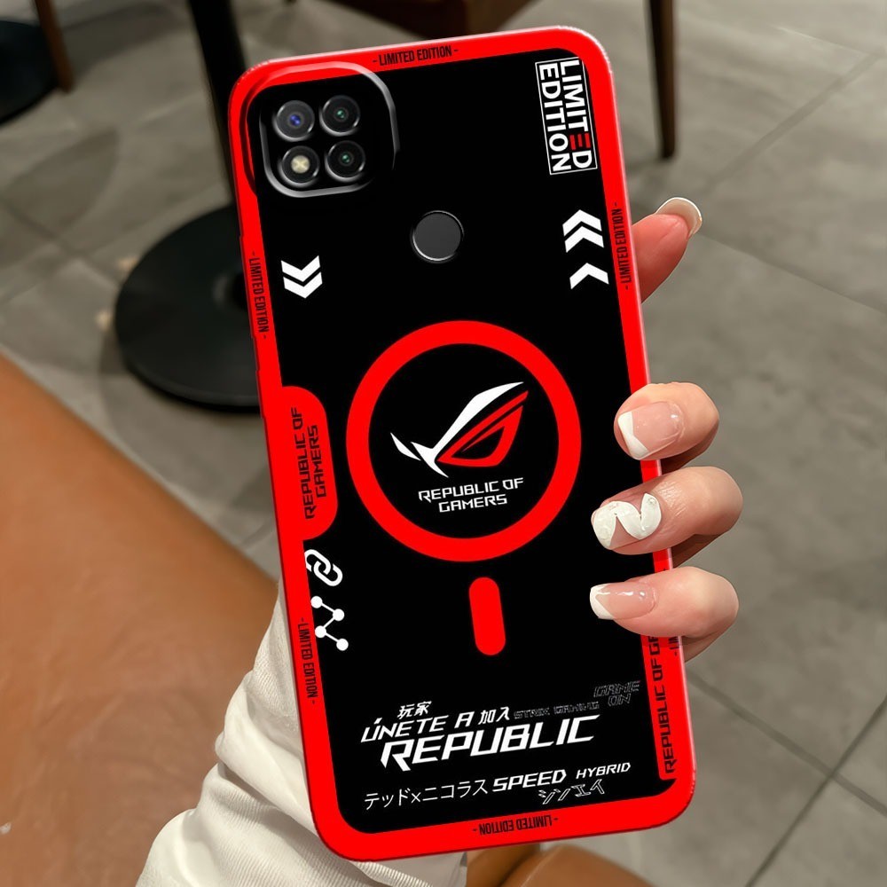 SOFTCASE HP REDMI 9C/10A CASSING PROCAMERA LENTUR MOTIF MAGSAFE ROG KEREN