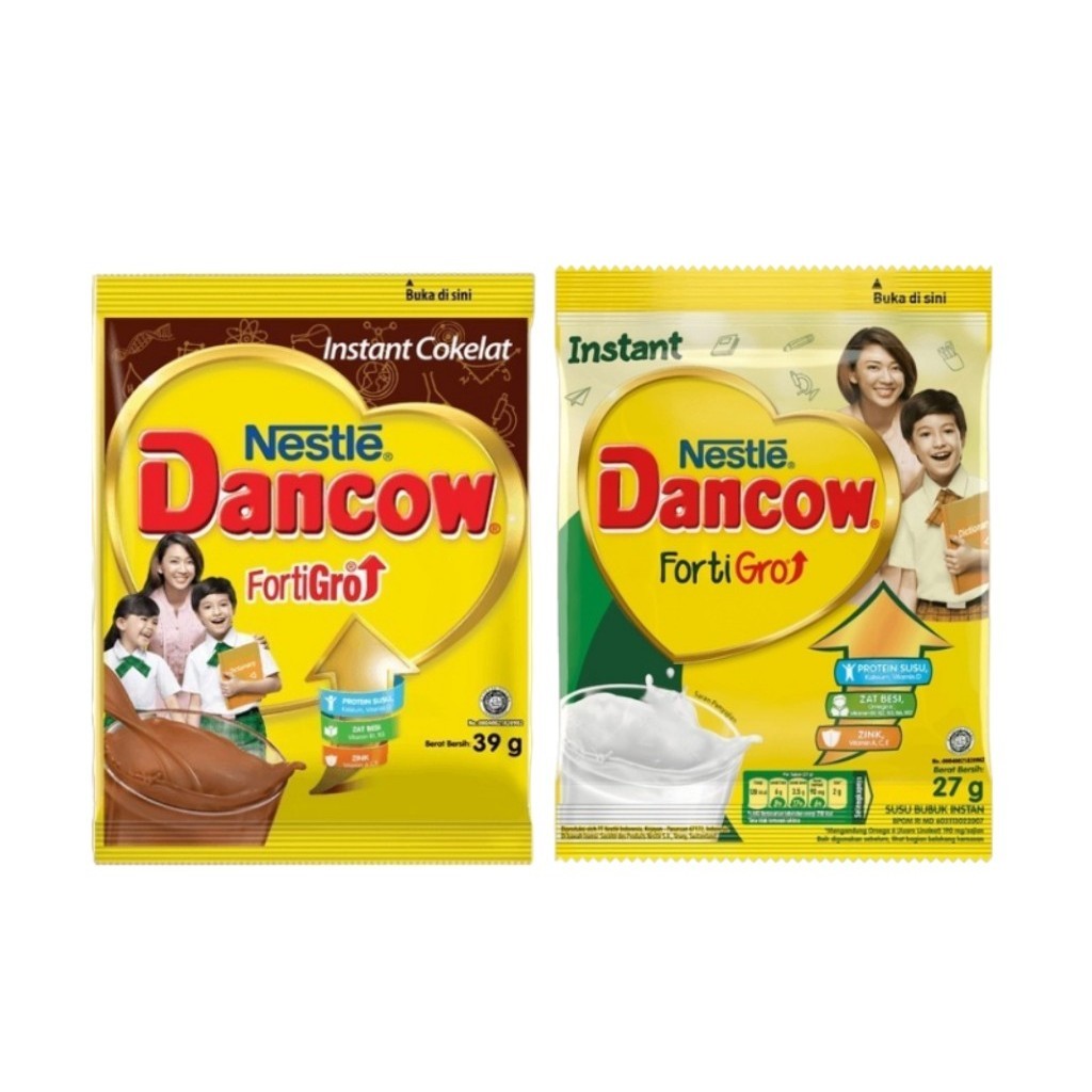 Susu Dancow Fortigro Coklat & Vanila Sachet (Pcs)