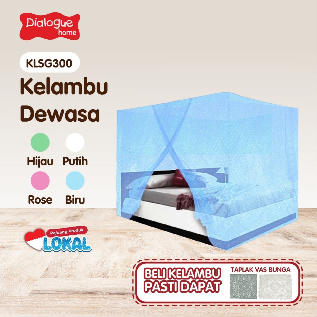 Staria55 - Kelambu Dewasa / Kelambu Tidur / Kelambu Nyamuk / Ukuran 180x200x160 Cm