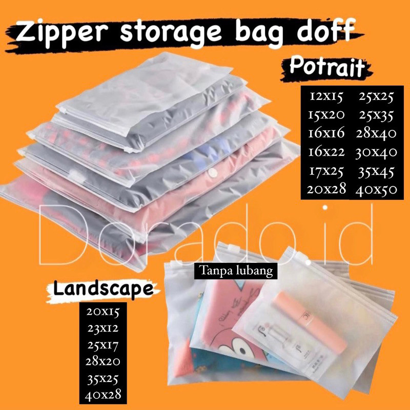 Zipper bag / Zipper lock / zipper storage bag / zipper travel pouch / travel pouch serbaguna zipper 