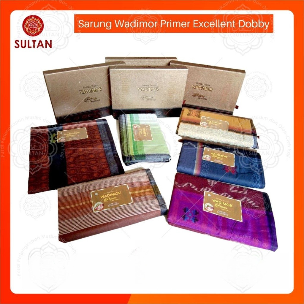 Wadimor Primer Panorama Sarung Pria Premium Corak Batik Mewah Original 100% Ibadah Dewasa Terbaru