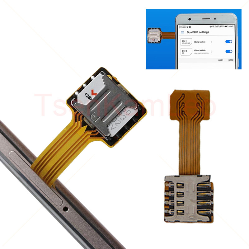 Universal TF Hybrid Double Dual SIM Card for Micro SD TF Adapter Extender 2 Mini Nano Micro Android 