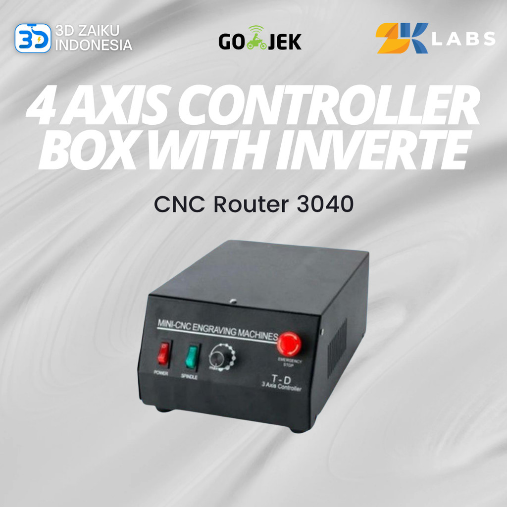 CNC Router 3040 4 Axis Controller Box with Inverter