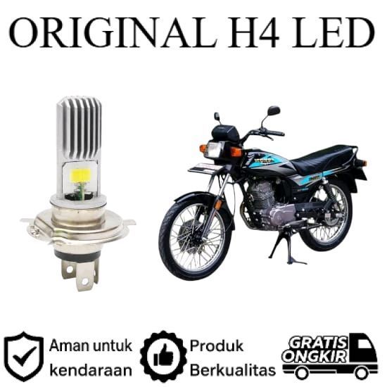 ORIGINAL 1pcs Lampu depan LED H4 COB motor Honda GL MAX Lie Cheng