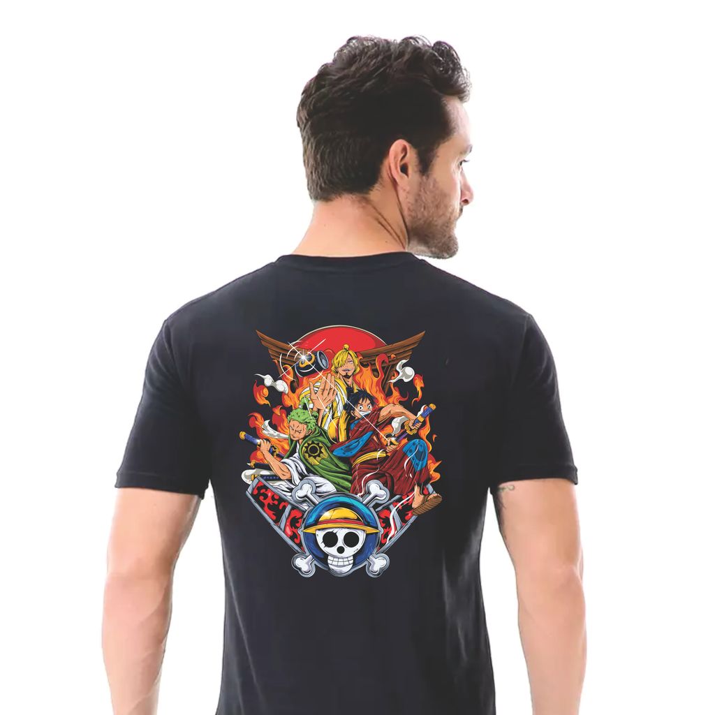 Stiker Sablon Kaos One Piece DTF Transfer Press Patch Sablon Setrika One Piece Patch Baju Siap Tempe