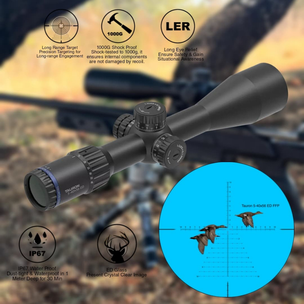 VECTOR TAURON 5-40×56 ED FFP SCOPE NEW TERBARU