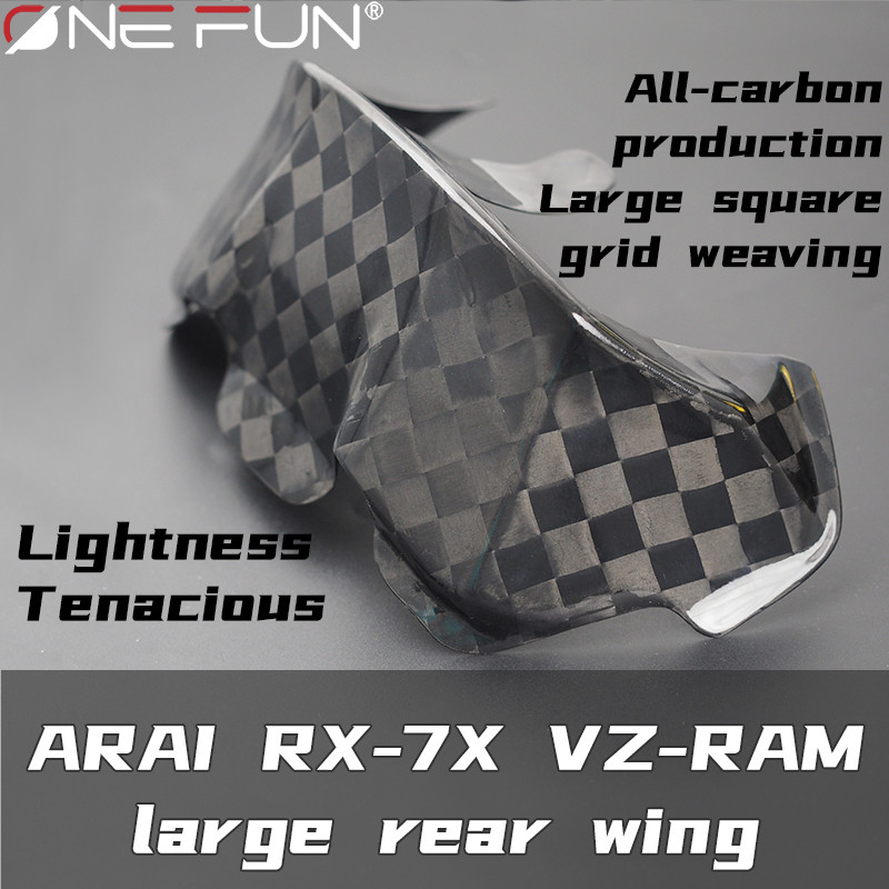 For RX7X Spoiler Helmet RX-7X VZ-Ram Motorcycle Rear Trim Helmet Carbon fiber Spoiler Helmet rx7x Sp
