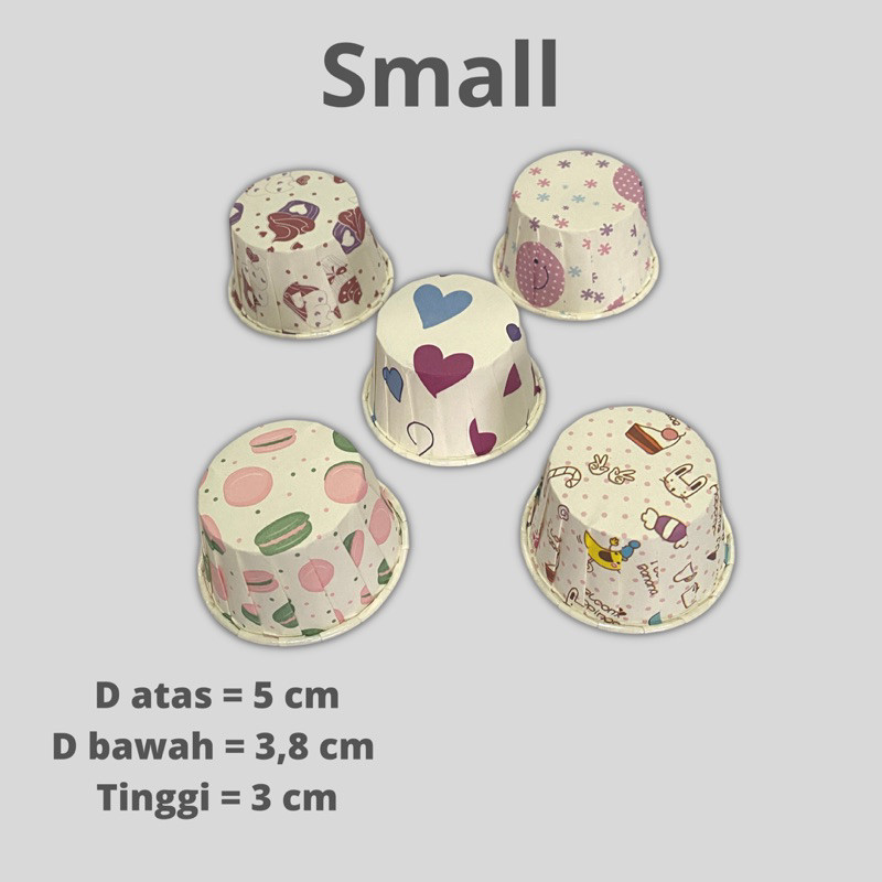 Paper Cup Cake/Muffin Cup Curling Small 100 pcs