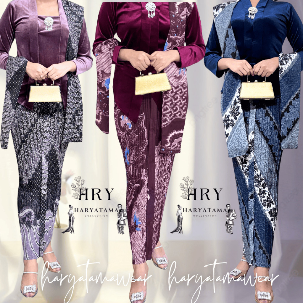 [PROMO] Rok Plisket Wiru + Selendang, Motif Sama / Set Rok Batik dan Selendang Batik