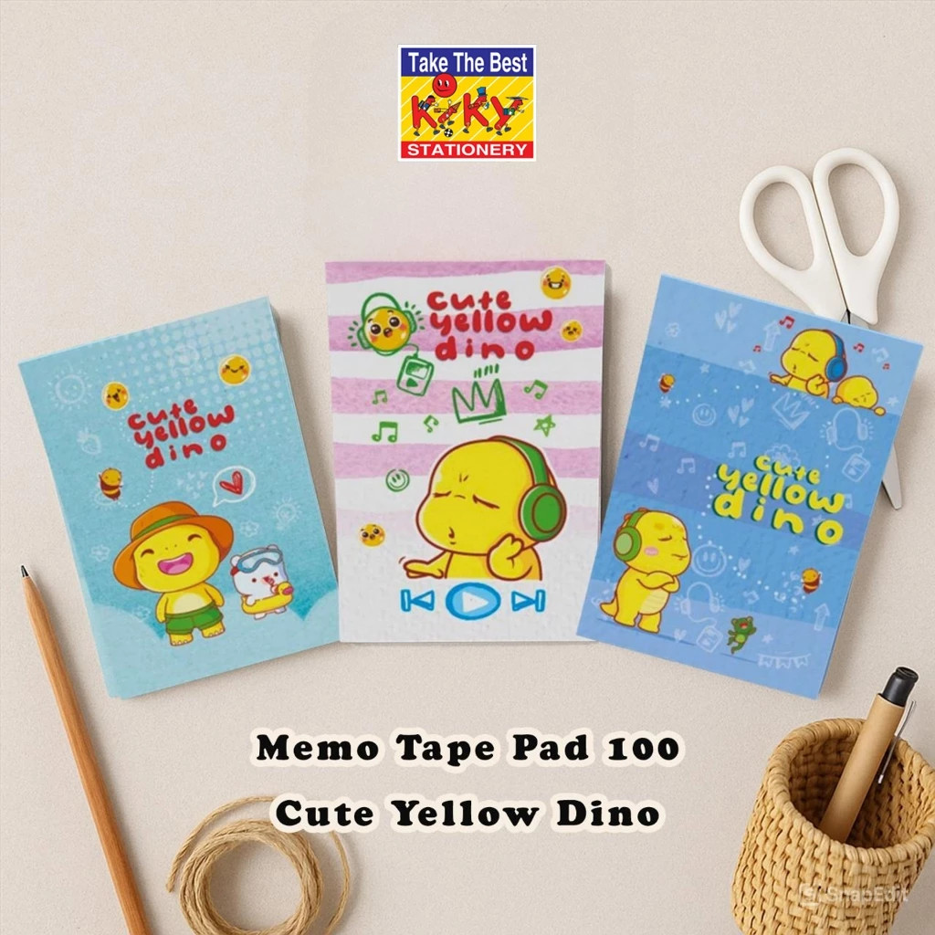 MEMO PAD KIKY Isi 100 Lembar Notes Kecil Polos Satuan