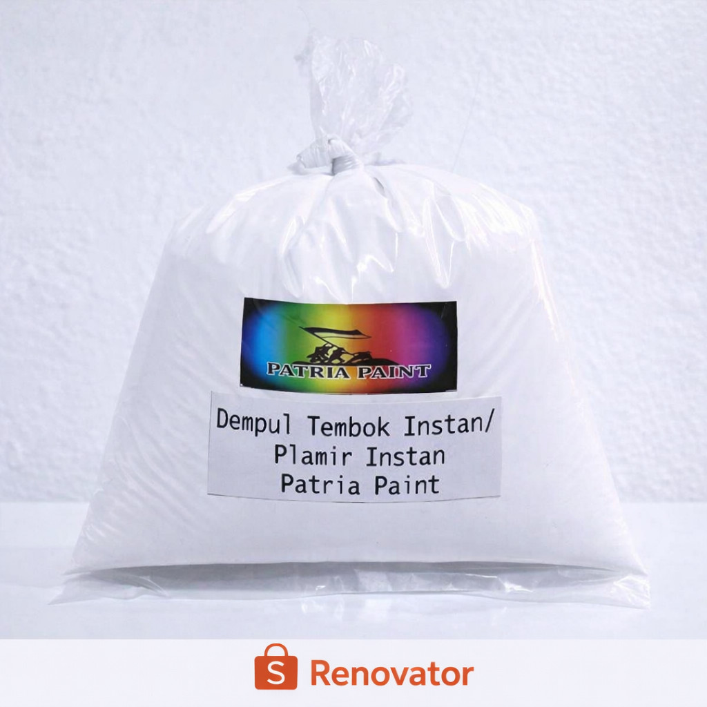 Dempul Tembok Instan 1Kg Patria Paint – Plamir Penutup Retak & Lubang