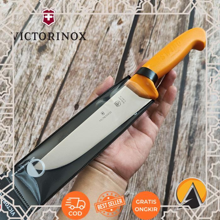 Butcher knife pisau sembelih victorinox swibo 16 cm original 5.8421.16 - Tanpa sarung -aclips