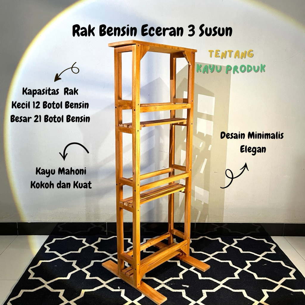Rak bensin eceran ukuran  Besar- Rak pertalite eceran - rak pertamak Warung/Rak Gantungan Kopi Sache