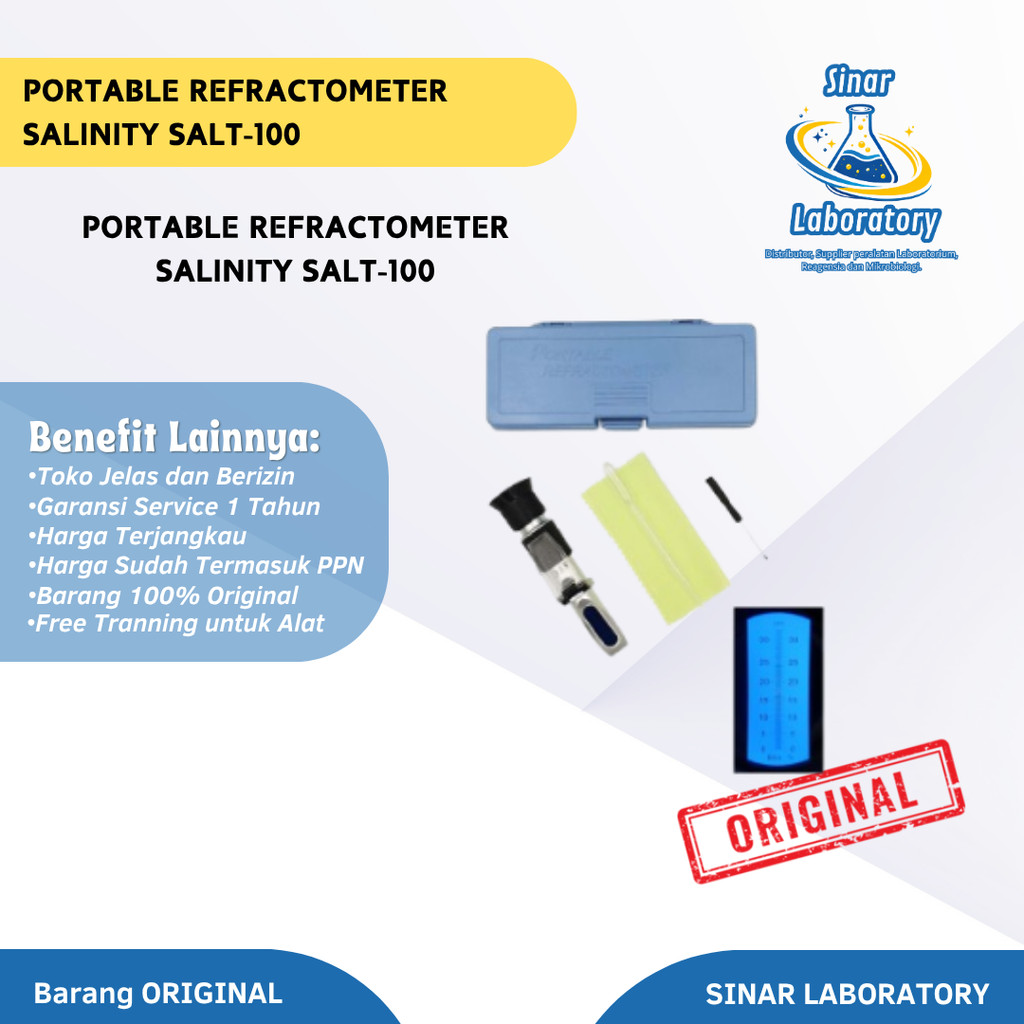 Portable Refractometer Salinity SALT-100