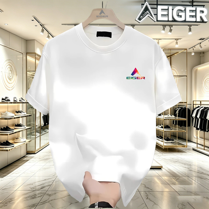 Kaos Eiger Polos Oversize Katun 24S Unisex Nyaman Tidak Gerah Style Fashion