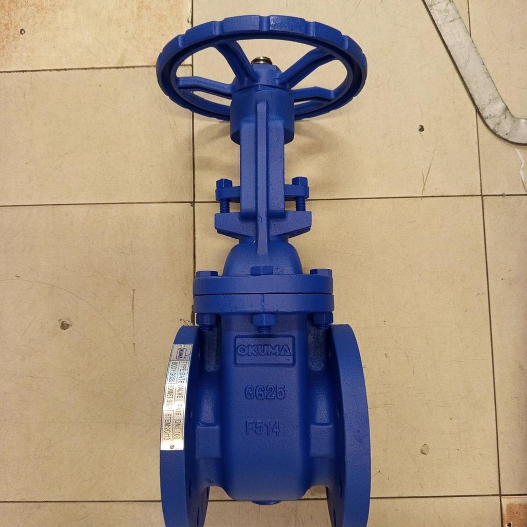 gate valve 12" (DN 300) PN-16 OKUMA cast iron rising stem