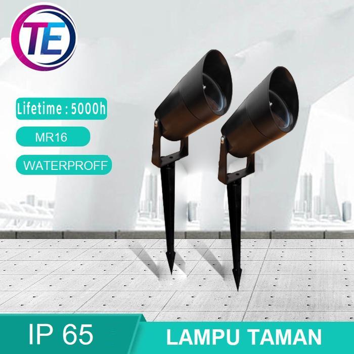 Lampu Taman Tancap Anti Air MR 16 LED / Lampu Sorot Dekorasi Taman