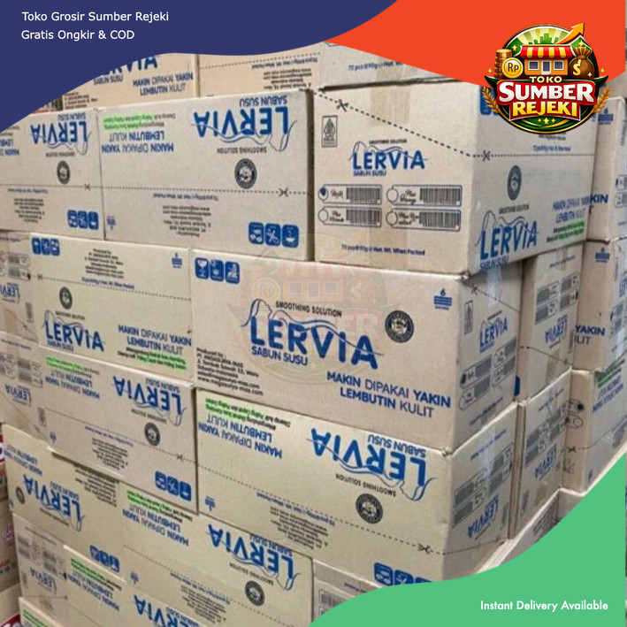Lervia Sabun Mandi Batang Avocado Milk Honey Rose 1 Dus isi  72pcs | Sabun Lervia Batang 1 Karton