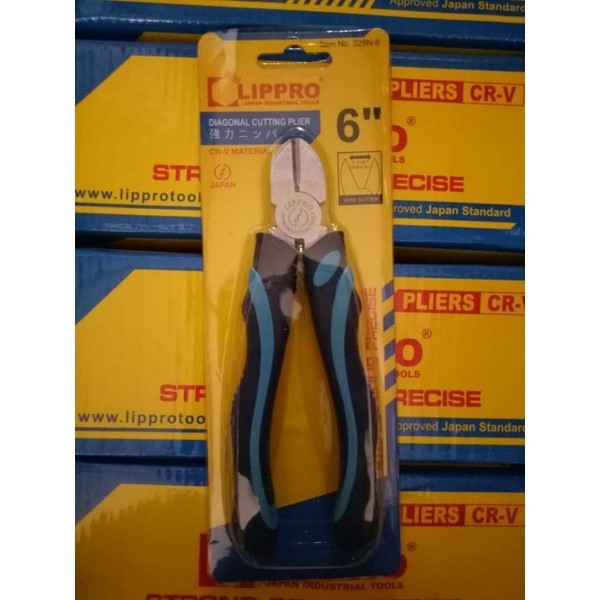 tang potong lippro 6 inchi bahan chrome vanadium steel