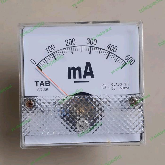 Ampere Meter Analog DC CR-65 500 mA CR65