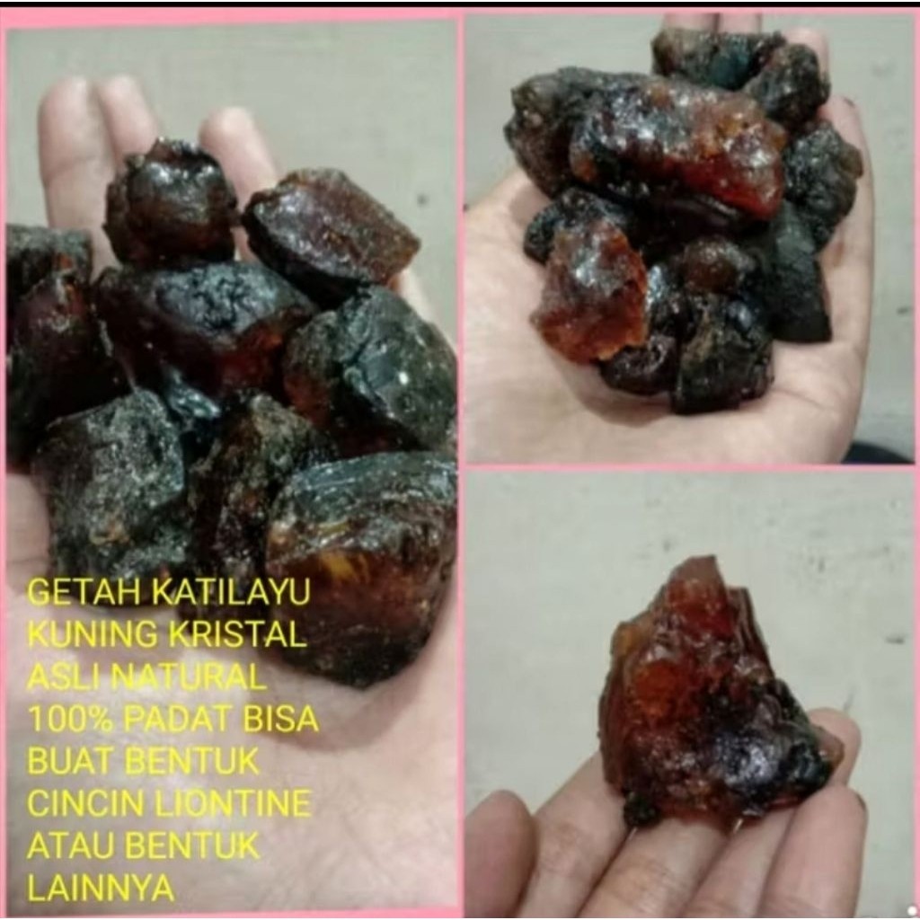 GETAH KATILAYU KUNING KRISTAL PADAT ASLI NATURAL 100%