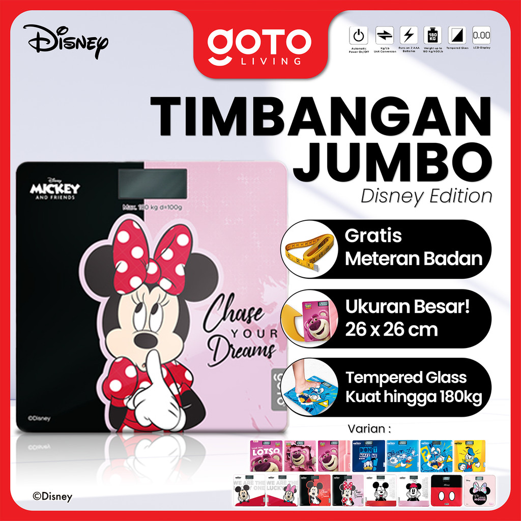 Goto Malaga Qubi X Disney Timbangan Badan