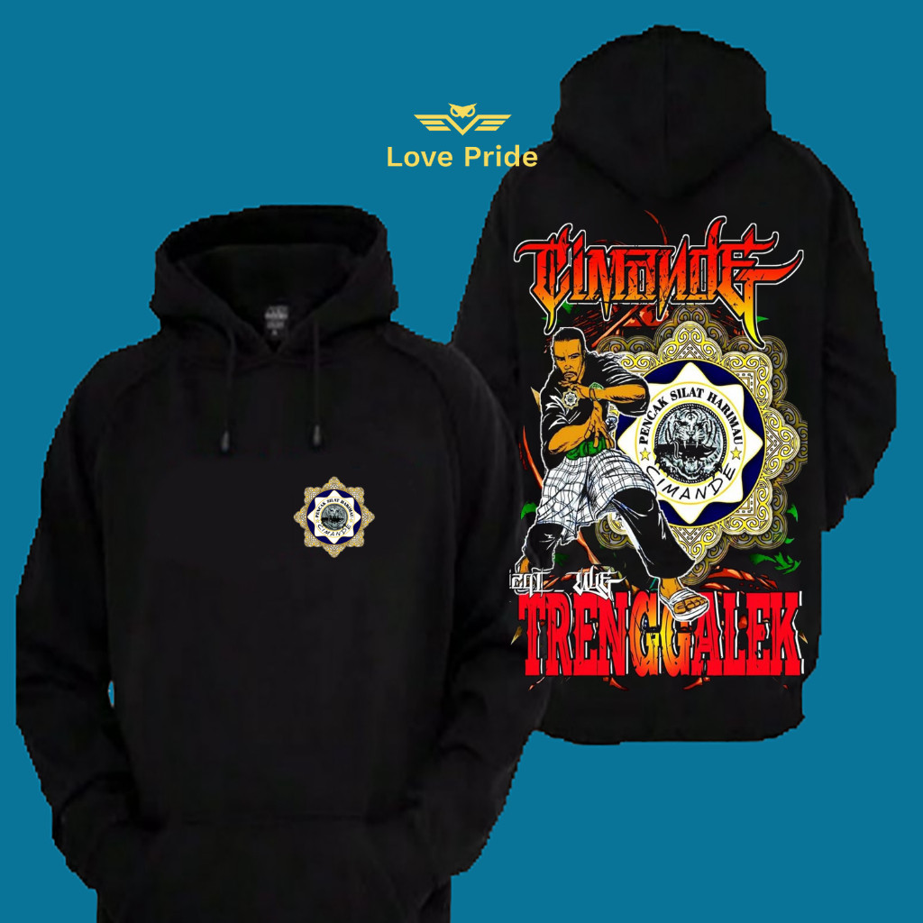 Sweater Hoodie Distro Cimande PSHC Pagar Nusa Pencak Silat Harimau Trenggalek Premium Terbaru