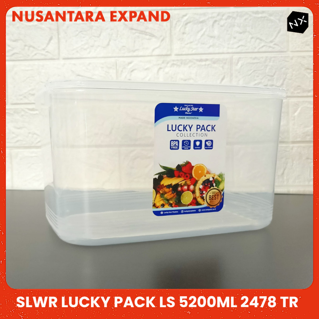 Kotak Box Penyimpanan Serbaguna Sealware LUCKY PACK 800, 1800, 2600, 2700, 3500, 5200,  8000 ml Bisa