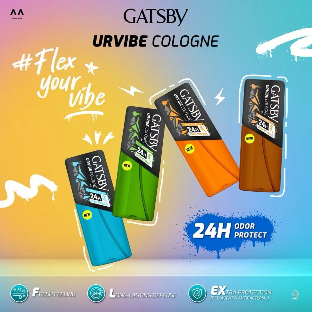 GATSBY URVIBE COLOGNE NEW SERIES 115ML | PARFUME PRIA ~ ORIGINAL 100%