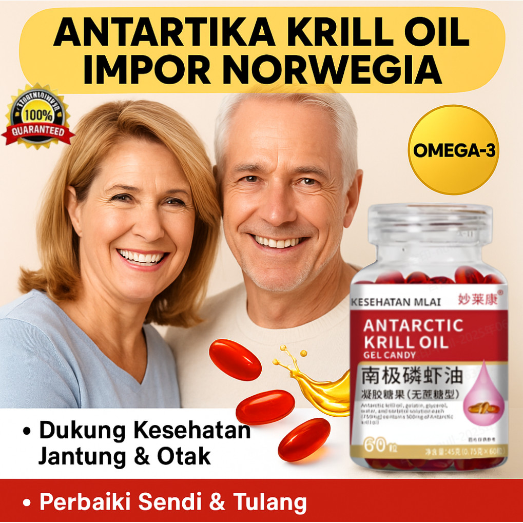 [Asli Beli 1 Gratis 2][Pembersihan Tanpa Khawatir] Minyak Krill Norwegia/Suplemen Makanan Minyak Kri