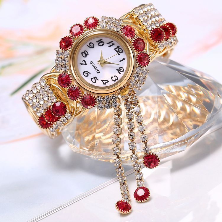 Jam tangan gelang wanita kasual jam tangan fashion wanita baru jam tangan gelang tahan air berlian j
