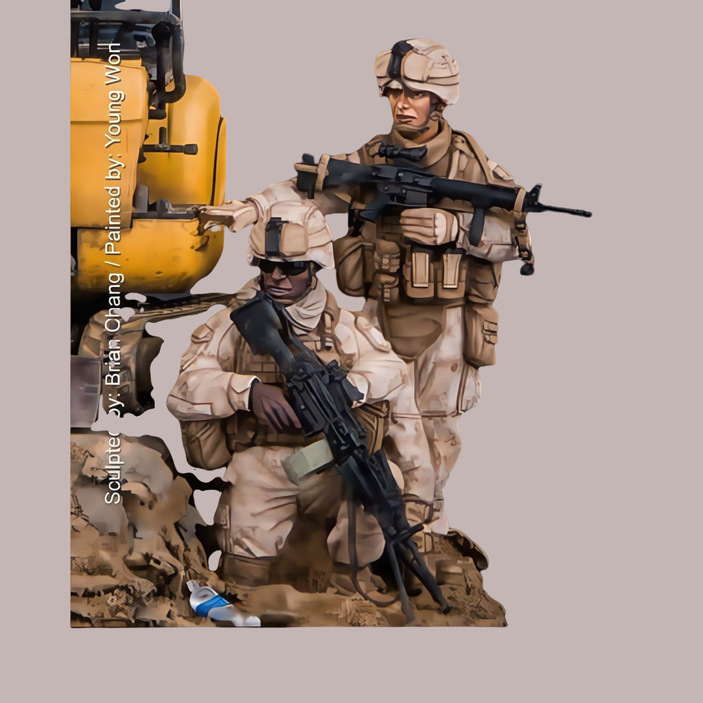 1/35 resin unpainted model kit, military theme, US Marine Corps unassembled and unpainted GK