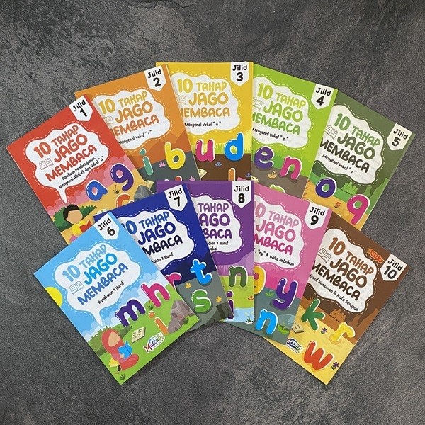 TERBARU Buku 10 Tahap Jago Membaca (STJM Jilid 1-10)