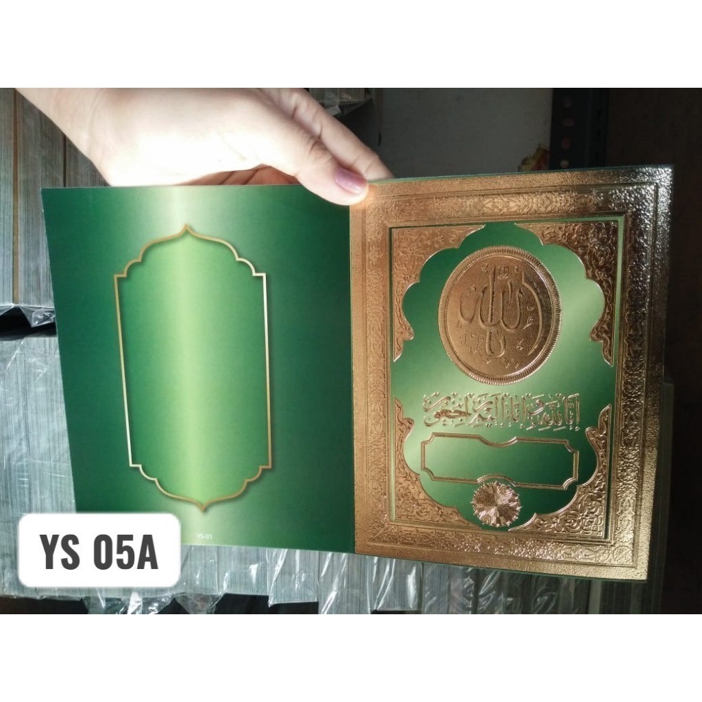 Soft Cover Yasin Art Carton YS 05A hijau tanpa lubang (Paper Center)