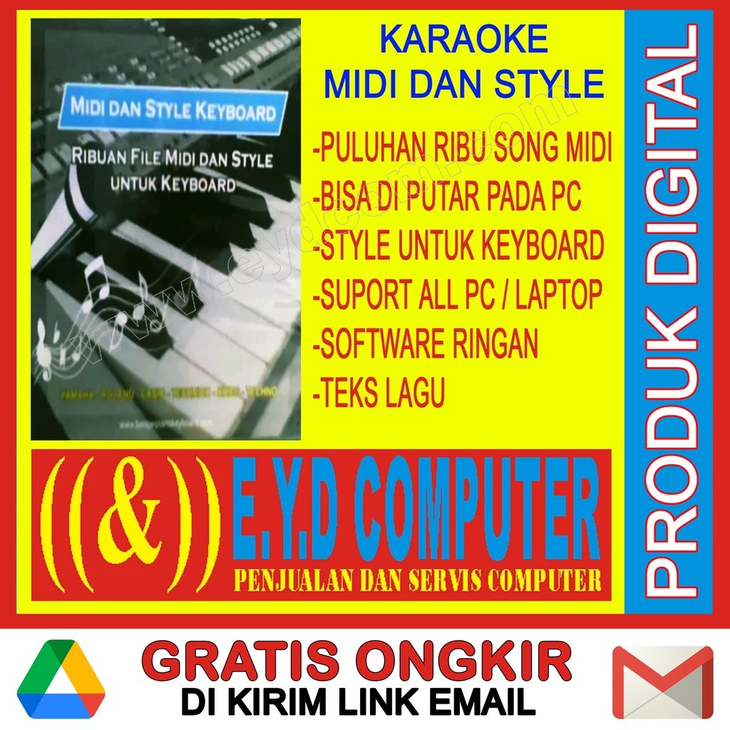 KARAOKE MIDI SONG DAN STYLE YAMAHA CASIO CORG ROLAND KUMPULAN LAGU UNTUK PC LAPTOP DAN KEYBOARD FULL