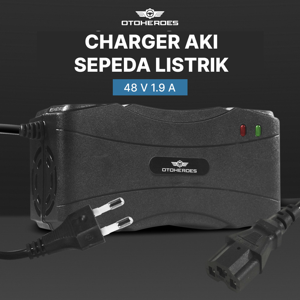 Charger Aki Sepeda Listrik Portable Battery Charger 48V 1.9A - Adaptor Charger Sepeda Listrik 48V - 