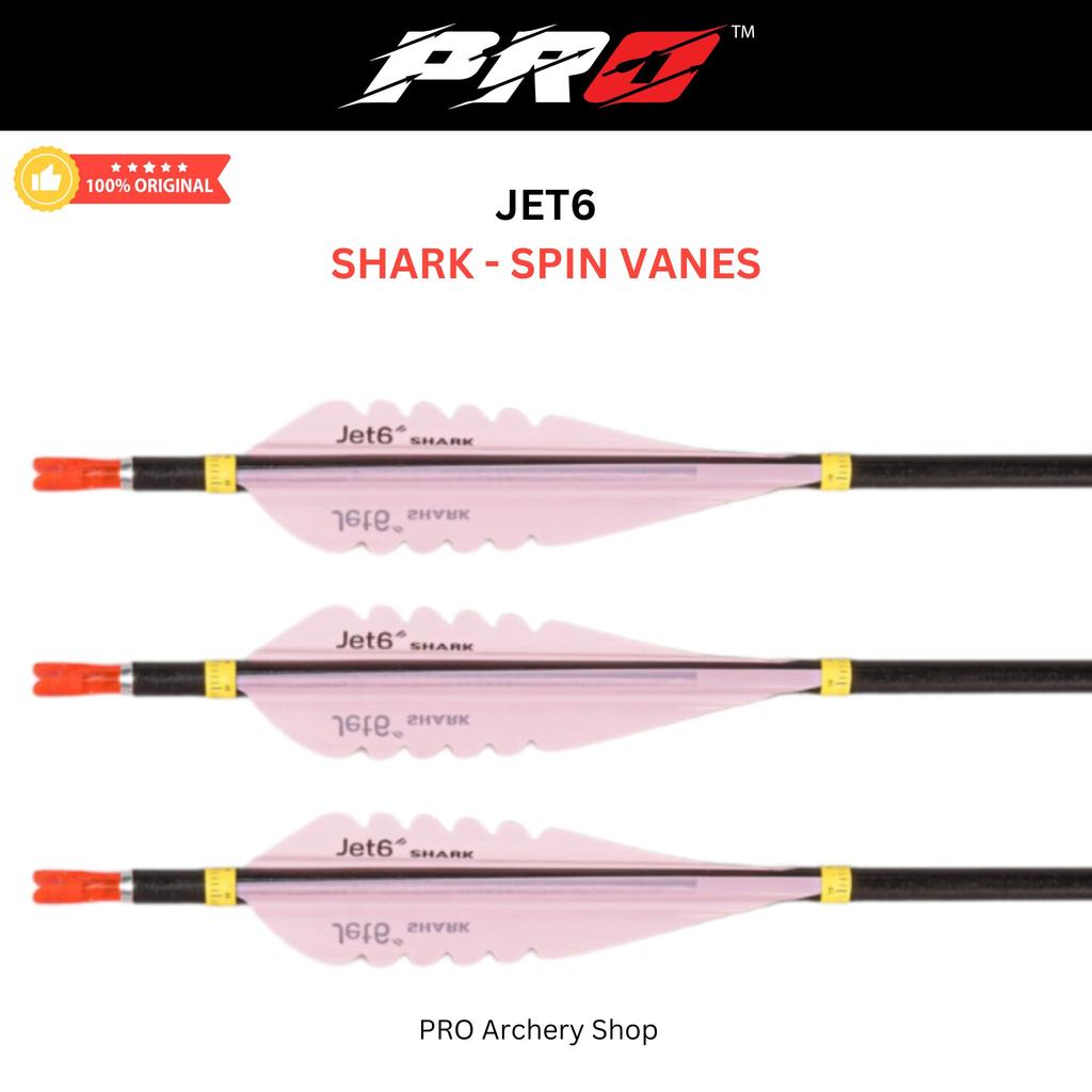 SHARK SPIN VANES JET 6 JET6 KSL | VANE 4 IN ARROW INDOOR | SPINWING | BUSUR ALAT PANAHAN