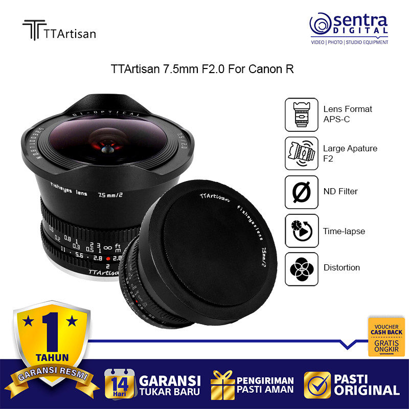 TTArtisan 7.5mm F2.0 Canon R Lensa Ultra Wide untuk Fotografi Kreatif