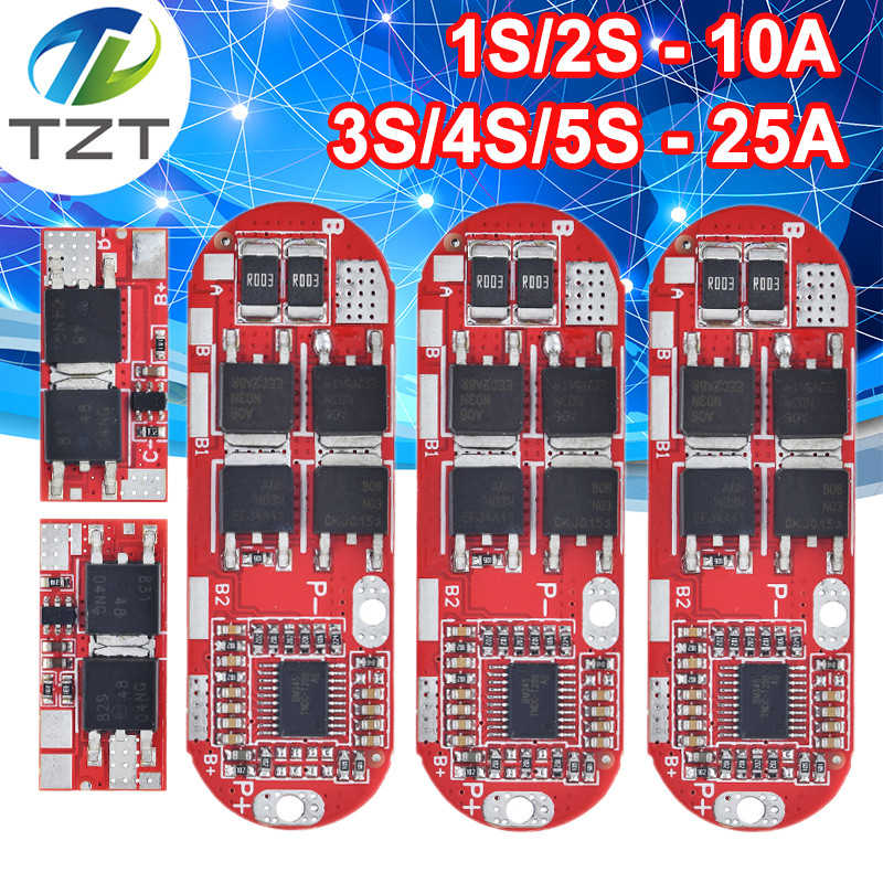 Bms 1s 2s 10a 3s 4s 5s 25a Bms 18650 Li-ion Lipo Lithium Battery Protection Circuit Board Module Pcb