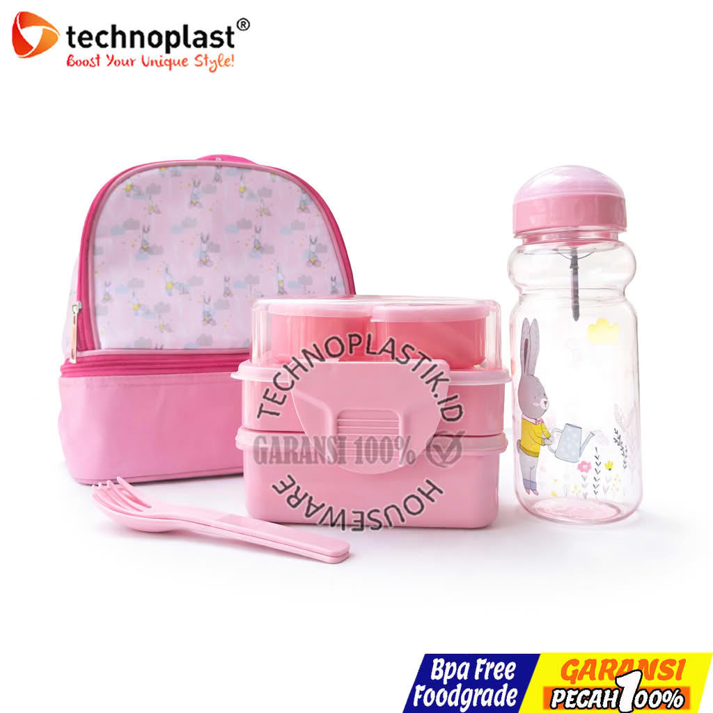TECHNOPLAST Lungo Kids Rabitspace Soft Lunch Kit / Lunch Box Set