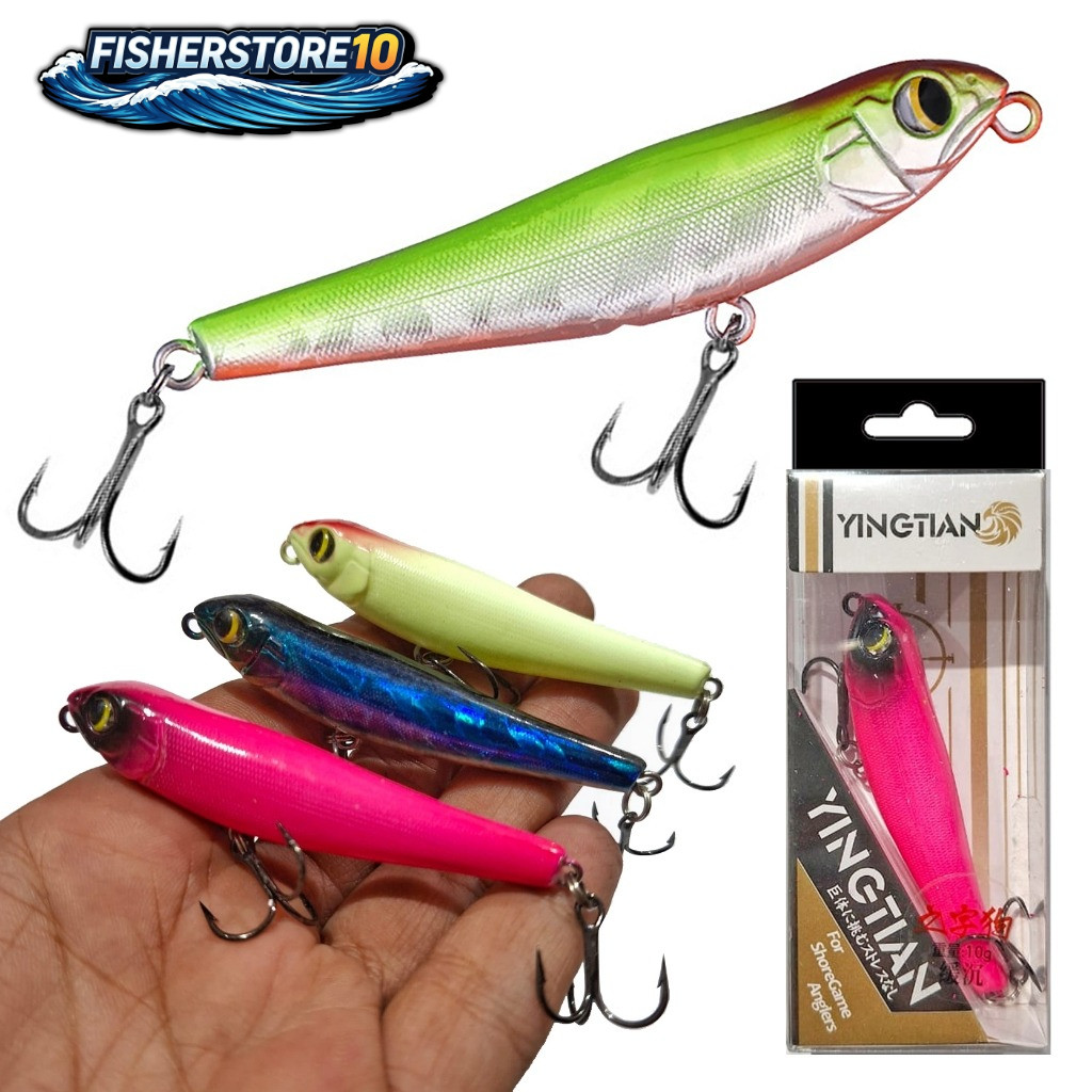 FISHER STORE Umpan Pancing WTD Grade A Pensil Realis Top Water Pensil Casting Untuk Memancing Ikan