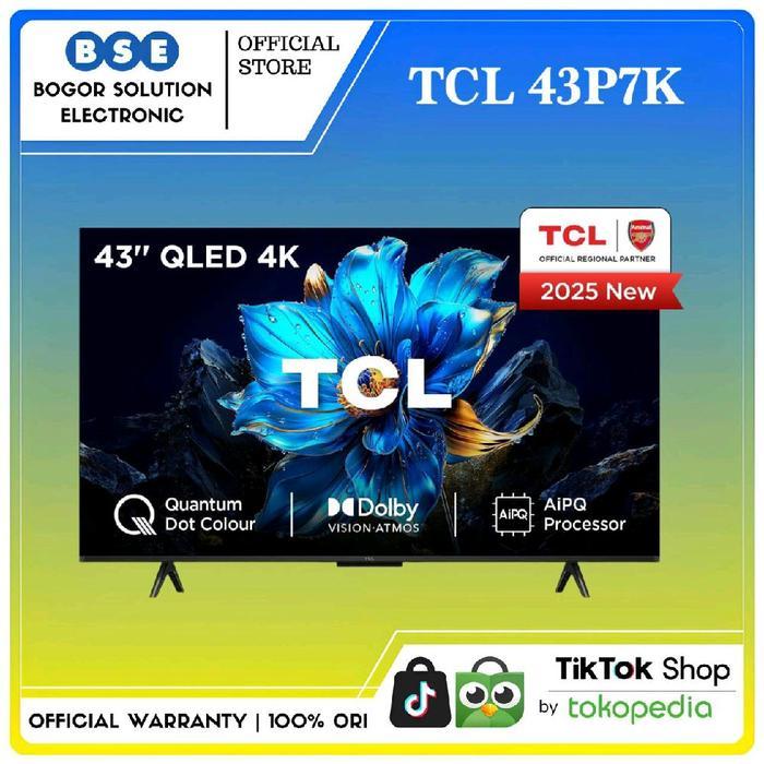 TCL 43P7K QLED TV 43 Inch TCL 43P7K Google tv 4k  TCL QLED TV 43P7K