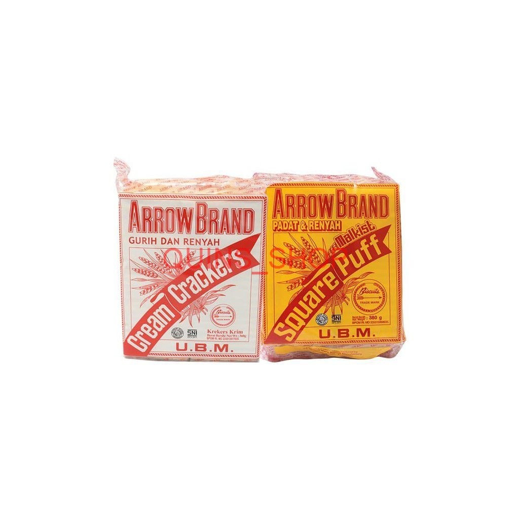 UBM Arrow Brand crackers 350gram / UBM Cream crackers manis gurih quins_shop