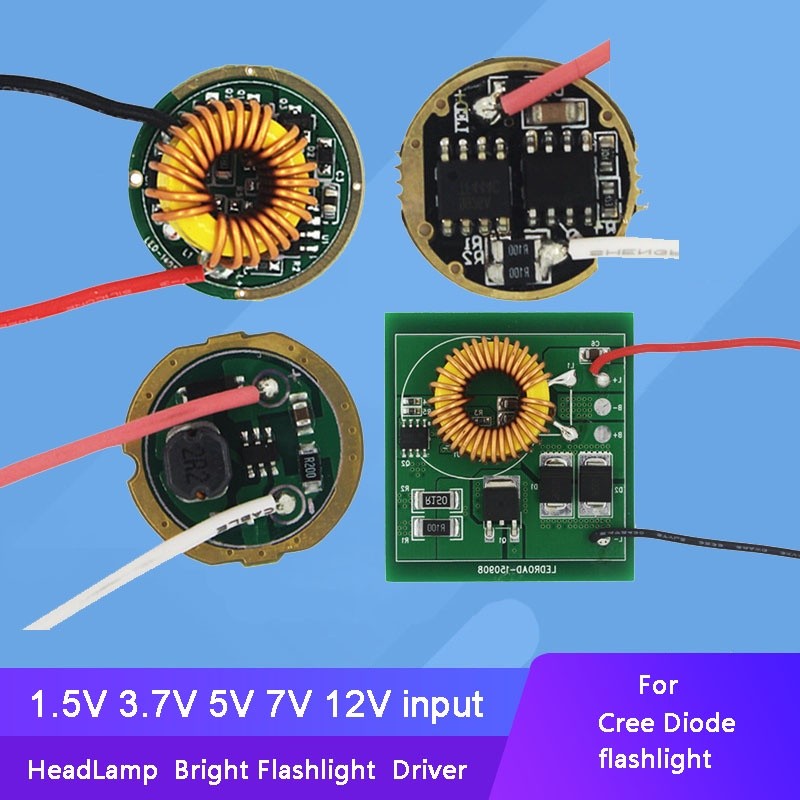 1 buah Driver LED untuk Cree XPE XRE XPG2 Q5 XML L2 T6 XHP50 XHP70 baterai 18650 senter LED lampu mo