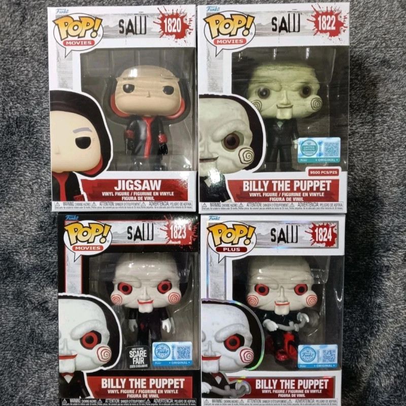 Official Genuine Funko Pop Saw Series Figures Model Billy The Puppet Jigsaw #1820 Statue Doll Limite