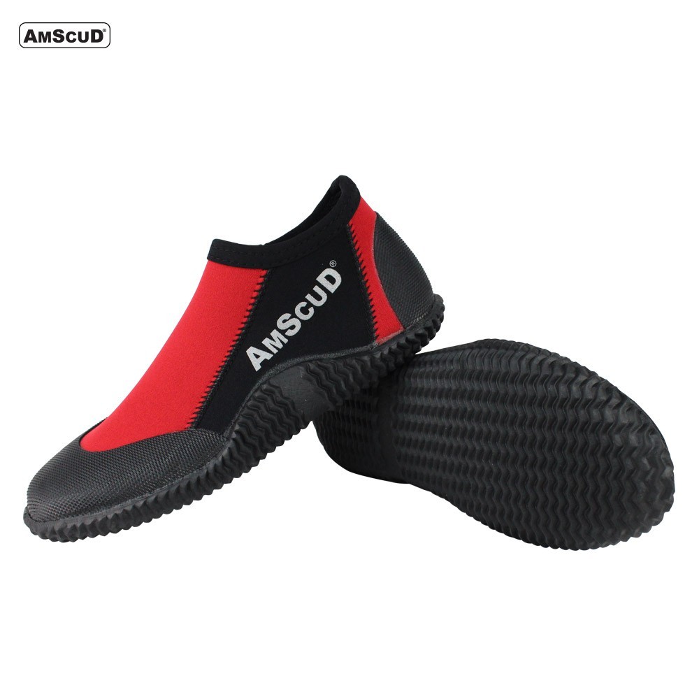 AmScud Booties Havana Low Boot RED 2mm / Booties Diving / Sepatu Diving / Sepatu Selam Short sepatu 