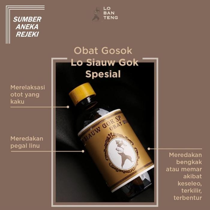 obat gosok lo siauw gok SP | arak gosok Lo ban teng 200 ml