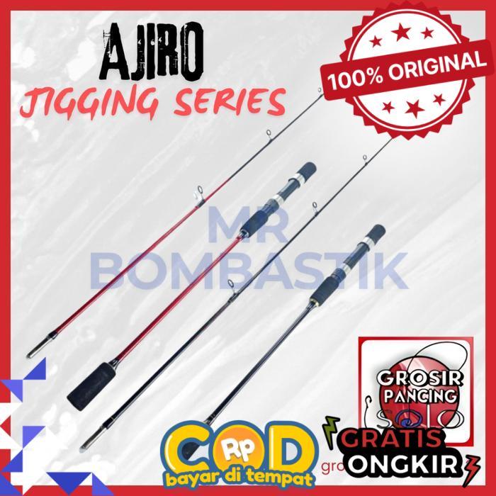 joran pancing jigging laut kaku kuat ajiro full variasi warna bahan fiber solid 150 165 180 cm - ful