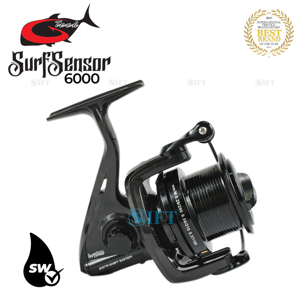Reel G-TECH SURF SENSOR 6000 [26] Saltwater Worm Shaft Gear | Pantai Laut Resmi GTech IFT